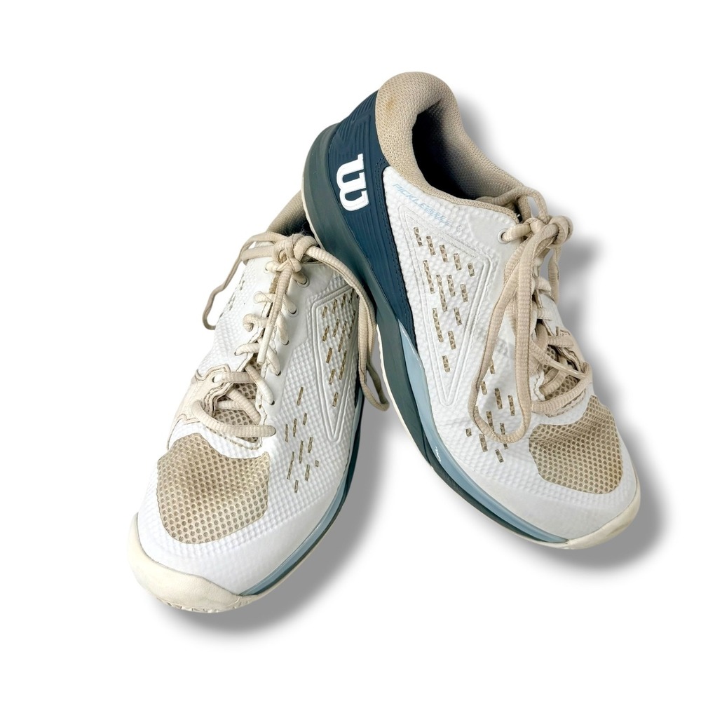 Wilson Rush Pro Ace Womens Pickleball Tennis Court Shoes Size 7.5 White Navy